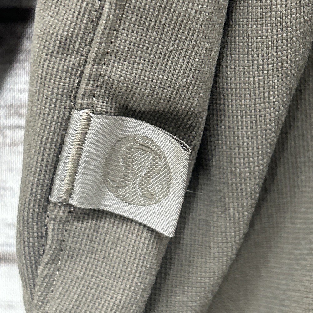 Lululemon Relaxed Fit Shirt Mens XL Olíve Green Button Up Long Sleeve Stretch - Picture 2 of 10